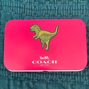 Coach Rexy Dinosaur Tin with MEMO Cards / Notes